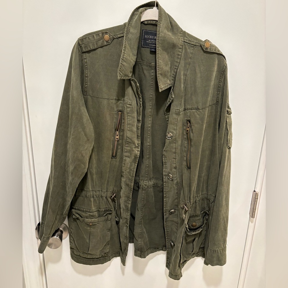 Women’s utility shirt-jacket, Lucky Brand, size L
